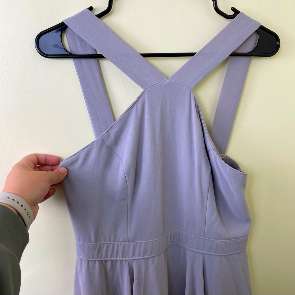 Lulu’s Blue Halter High Neck Mini Dress Size Large